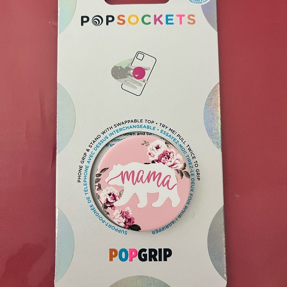 PopSockets Mama PopGrip with Floral Design
